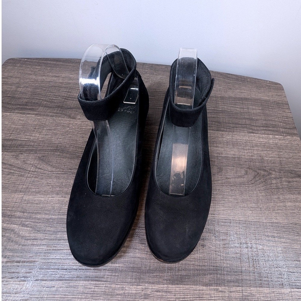 Dansko Black Mary Jane Flats with Ankle Strap - Picture 3 of 7